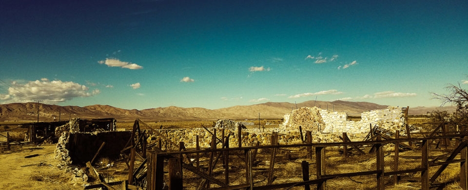 abandoned stone house in desert 1